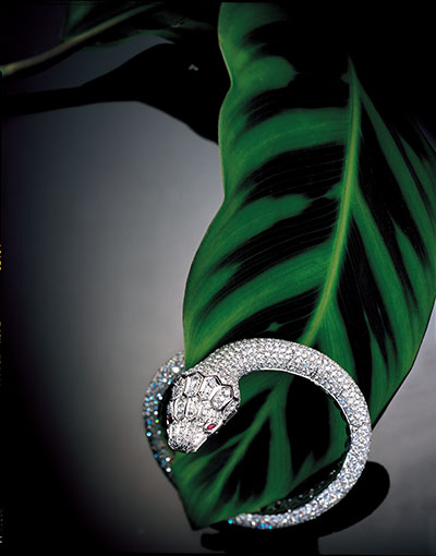 Jewel encrusted snake – Photograph by George Ong