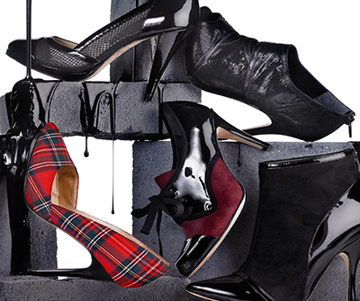 Ladies shoes dribbles with oil – Photograph by George Ong