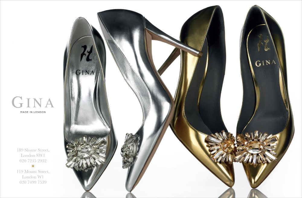 Silver and gold shoes – Photograph by George Ong