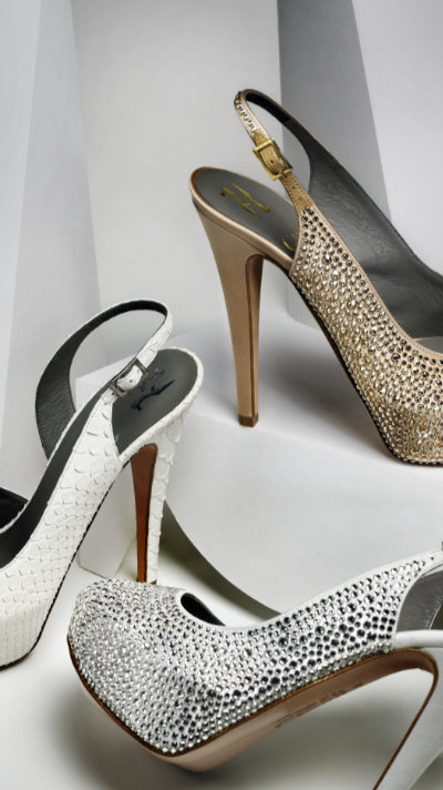 Ladies glitter shoes – Photograph by George Ong